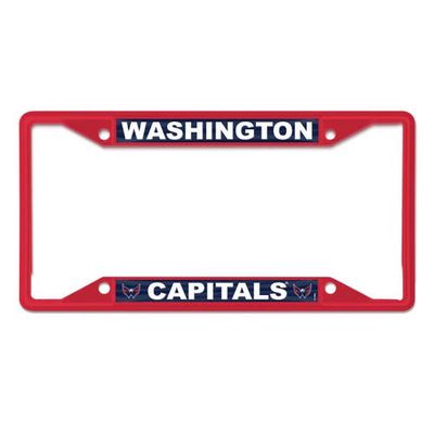 WINCRAFT Washington Capitals Chrome Colored License Plate Frame