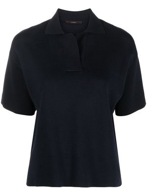Windsor knitted short sleeve top - Blue