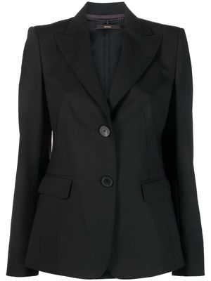 Windsor single-breasted wool blazer - Black