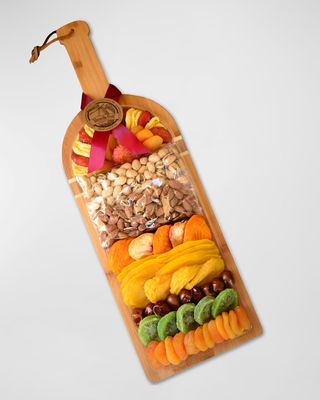 Wine-Shaped Bamboo Dried Fruit and Nut Cutting Board