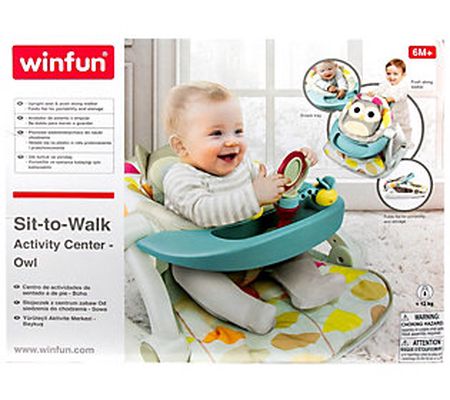 Winfun Sit to Walk Activity Center - Owl