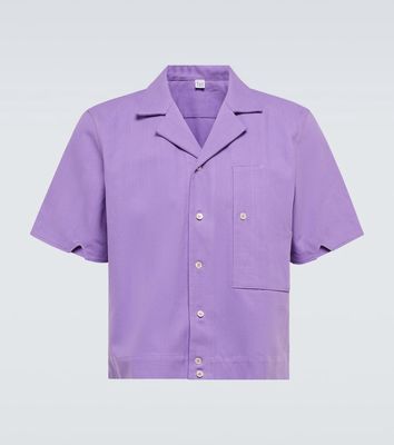 Winnie New York Cotton and linen bowling shirt