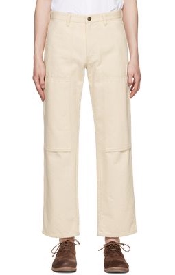 Winnie New York SSENSE Exclusive Off-White Denim Trousers