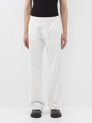 Winnie New York - Wide-leg Cotton Trousers - Mens - White