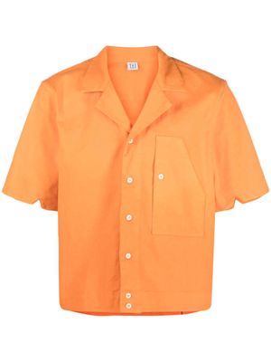Winnie NY cropped cotton-blend shirt - Orange