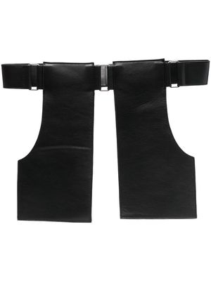 Winnie NY panelled leather belt - Black