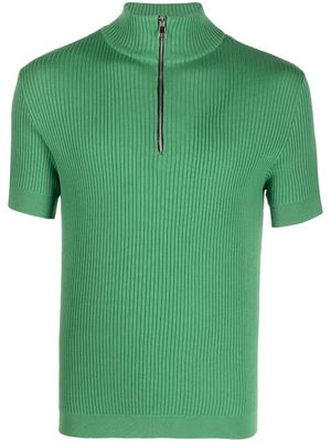 Winnie NY ribbed-knit short-sleeve jumper - Green