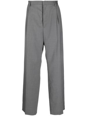 Winnie NY striped virgin-wool trousers - Grey