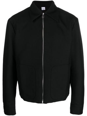 Winnie NY zip-up wool-blend shirt jacket - Black