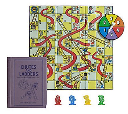 Winning Solutions Chutes & Ladders, Vintage Boo kshelf Edition