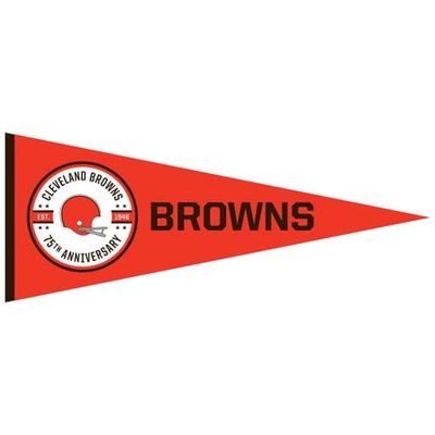 WINNING STREAK Cleveland Browns 32'' x 12.5'' 75th Anniversary Traditions Pennant in Orange