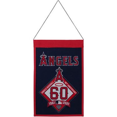 WINNING STREAK Los Angeles Angels 18'' x 12'' 60th Anniversary Champs Banner in Red