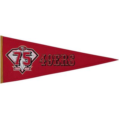 WINNING STREAK San Francisco 49ers 31'' x 12.5'' 75th Anniversary Traditions Pennant in Red