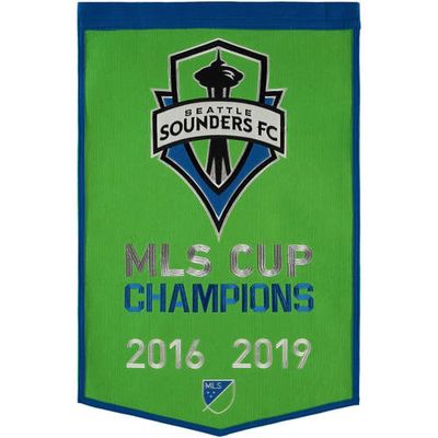 WINNING STREAK Seattle Sounders FC Dynasty Banner in Green
