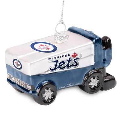 Winnipeg Jets Glitter Zamboni Ornament