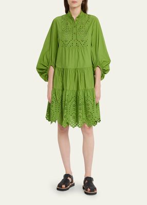 Winona Broderie Anglaise Tiered Dress
