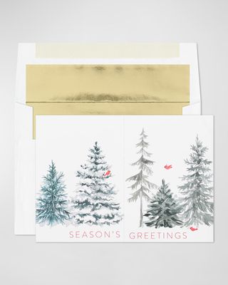 Winter Scroll Cards, Set of 25