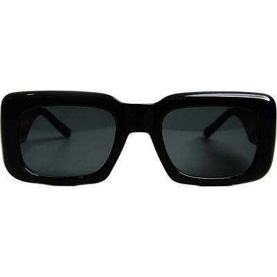 Wisdom Frame 1 52mm Square Sunglasses in Black 