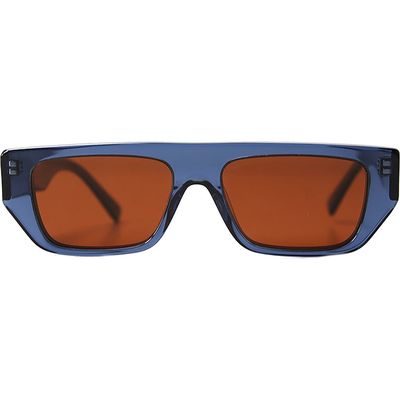 Wisdom Frame 15 52mm Rectangular Sunglasses in Indigo 