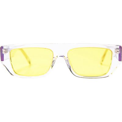 Wisdom Frame 15 52mm Rectangular Sunglasses in Pollen 