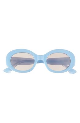 Wisdom Frame 16 Round Sunglasses in Blue 