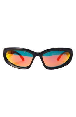 Wisdom Frame 5 Rectangular Sunglasses in Sunset Lens 