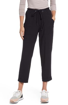 Wit & Wisdom 'Ab'Leisure Sky Rise Double Pocket Tapered Pants in Black