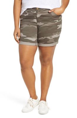 Wit & Wisdom 'Ab'Solution Camo Twill Shorts in Mr Mushroom