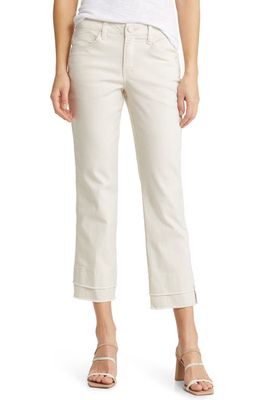 Wit & Wisdom 'Ab'Solution Crop Kick Flare Jeans in Blanched Almond