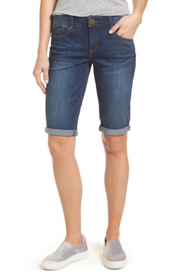 Wit & Wisdom 'Ab'Solution Cuffed Denim Shorts in Blue