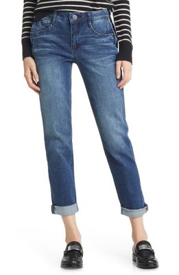 Wit & Wisdom 'Ab'Solution Cuffed Straight Leg Jeans in Blev-Blue Vintage
