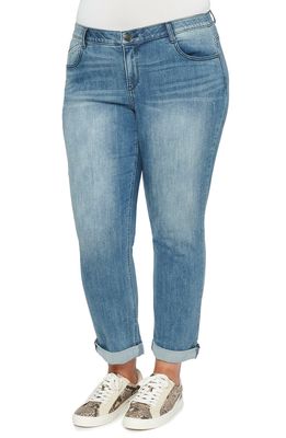 Wit & Wisdom 'Ab'Solution Distressed Girlfriend Jeans in Blue