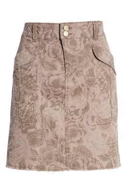 Wit & Wisdom 'Ab'Solution Flap Pocket Stretch Cotton Skirt in Moon Rock