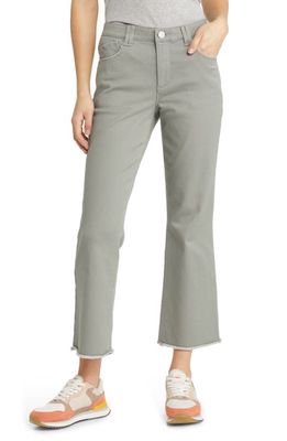 Wit & Wisdom 'Ab'Solution Frayed High Waist Ankle Flare Jeans in Deep Seagrass
