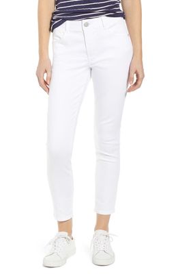 Wit & Wisdom 'Ab'Solution High Waist Ankle Skimmer Jeans in Optic White