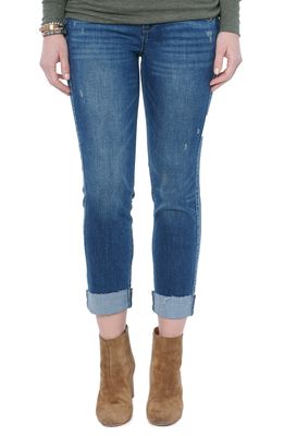 Wit & Wisdom 'Ab'Solution High Waist Crop Slim Straight Leg Jeans in Mbv-Mid Blue Vintage