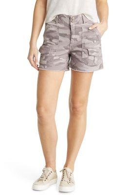 Wit & Wisdom 'Ab'Solution High Waist Cutoff Shorts in Dusl-Dusty Lavender