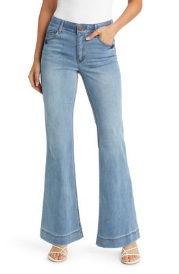 Wit & Wisdom 'AbSolution' High Waist Flare Jeans in Light Blue Artisanal