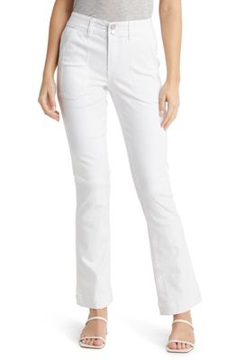 Wit & Wisdom 'Ab'Solution High Waist Flare Jeans in Optic White