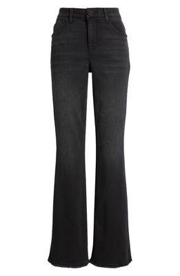 Wit & Wisdom 'Ab'Solution High Waist Flare Jeans in Washed Black