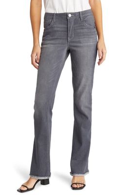 Wit & Wisdom 'Ab'Solution High Waist Itty Bitty Bootcut Jeans in Grey