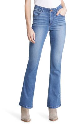 Wit & Wisdom 'Ab'Solution High Waist Itty Bitty Bootcut Jeans in Light Blue