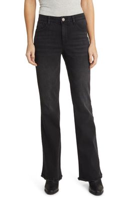 Wit & Wisdom 'Ab'Solution High Waist Itty Bitty Bootcut Jeans in Washed Black