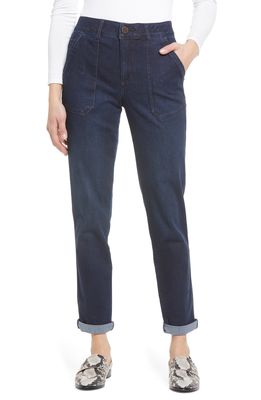 Wit & Wisdom 'Ab'Solution High Waist Utility Jeans in Dark Indigo