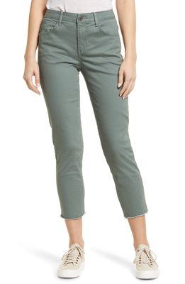 Wit & Wisdom 'Ab'Solution Scallop Hem Straight Leg Crop Jeans in Blue Spruce