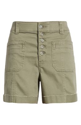 Wit & Wisdom 'Ab'Solution Skyrise Cuffed Denim Shorts in Laurel Oak