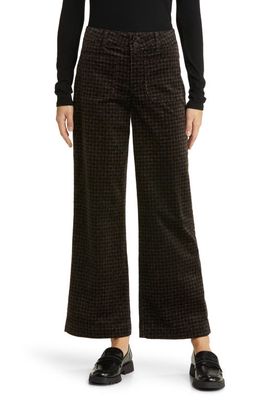 Wit & Wisdom 'Ab'Solution Skyrise Patch Pocket Wide Leg Pants in Cold Brew/Black