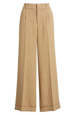 Wit & Wisdom 'Ab'Solution Skyrise Pleated Wide Leg Pants in Straw