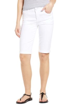 Wit & Wisdom 'Ab'Solution White Bermuda Shorts in Optic White