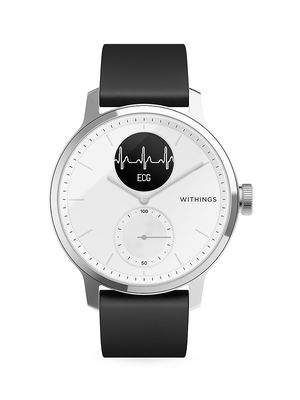 Withings ScanWatch-Luxury Smartwatch with Health Tracking ECG, Heart Rate and Oximeter - 42mm - White - White